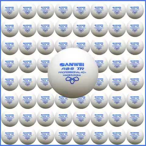 SANWEI TR 3 Star 40+ Table Tennis Balls with Seam ABS New Material Ping Pong Balls for Club Training