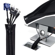 其他品牌 - 升級卡扣電線保護套 多功能固定拉鏈電線保護套管 耐用有彈性 電線整理器 電線收納 家居及辦公室必備 充電線收納