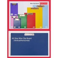 East File PVC Clip Board / Clipboard / Writing Board / Wire Clipboard / Jumbo B5 A5 A4 F4 A3