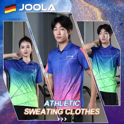 JOOLA table tennis badminton short sleeved men's and women's quick drying sportswear training suit