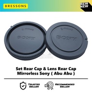 Set Body Cap & Lens Rear Cap Cover sony A5000 A5100 A6000 A6300 A6400 A6500 A7 A7 II III A7R A7S Nex