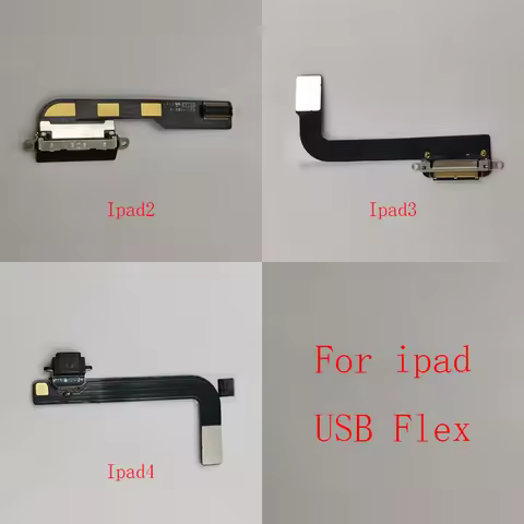 USB Charging Port Connector Charger Dock Socket Flex Cable For ipad 2 3 4 A1395 A1396 a1397 IPad3 A1