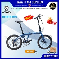 [MFB] 20" Java TT (Years 2022) 9 Speed Shimano Altus Hollow Crank Aluminium Folding Bike + FREE GIFT