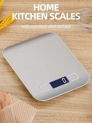 5kg / 1g多功能電子數字廚房食品秤,帶有lcd顯示屏,高精度防水計量秤,具有不鏽鋼表面,適用於減重,烘焙,烹飪,生酮和餐飲