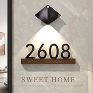 WoodCustomised Unit Sign door sign  door unit number house number plate unit number