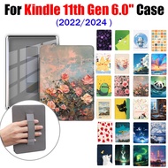 For Kindle 11th Gen 2024 2022 6.0 RS23CV C2V2L3 High Quality Acrylic Smart Sleep Wake Handheld E-Rea