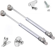 2Pcs 150N/15KG Hydraulic Gas Strut Lift Support Cabinet Spring Hinges Kitchen Door Cabinet Hardware