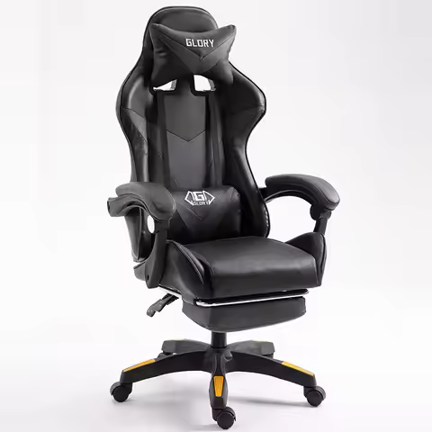 Office Home Anchor ESports Chair Gaming Chair with Footrest and Massage