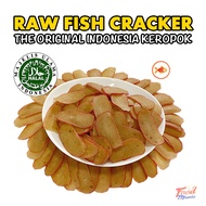 👩🏻‍🍳【HOT】Premium Raw Fish Crackers 👩🏻‍🍳 0.5 Kg Halal Handmade Crispy Mackerel Keropok Indonesia 👩🏻‍🍳 Foodmania