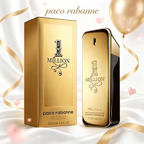 Paco Rabanne 1 Million Eau De Toilette Spray 100ml 3.4 Fl Oz Long-Lasting Spicy Woody Cologne – Luxu
