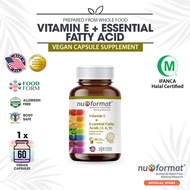 NU-FORMAT Vitamin E + Essential Fatty Acid 369 Vegan Supplement - 60S