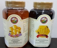 Twin Pack Country Farm Organics Natural Acacia Honey (1kg) & Country Farm Organics Natural Wildflowe