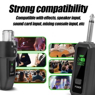 2 4GHz Wireless XLR Transmitter and Receiver with Rechargeable Battery for Audio