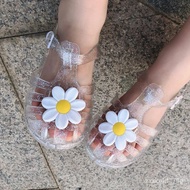 KY-DExclusive Supply2022New Girl Small Daisy Flower Children's Shoes Jelly Princess Closed Toe Baby Roman Shoes WPCM