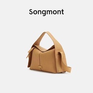 (SALE) INSTOCK 崧 Songmont Hanging Ear Series Roof Bag Designer New Style Commuter Genuine Leather All-Match Portable Cross-Body hobo Bag