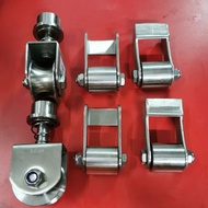 Stainless steel folding gate roller &amp; hinges