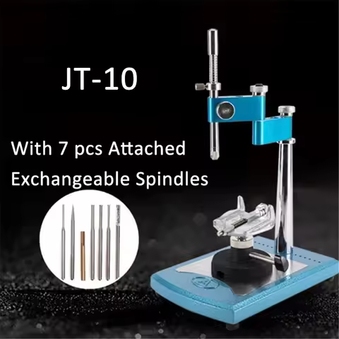 Dental Lab Observer JT10 Portable Equipment Simple Surveyor with 7 pcs Attached Exchangeable Spindle