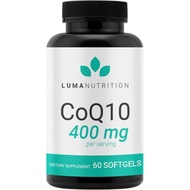 Luma Nutrition CoQ10 400mg Softgels  Cnzyme Q10 Penyerapan  Co Q10 200mg 400mg Setiap Sajian  Jantun