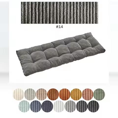 Long Bench Cushion Corduroy Bay Window Indoor Seating Pad Long Mattress Chair Seat Pad Decorative Ga