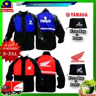 🌟READY STOCK🌟Yamaha Honda Rainsuit Baju Hujan Berkualiti High Quality Rain Coat Suit Motorcycle Rain