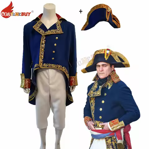 18 Th 19th Century Napoleon Bonaparte Costume French Emperor Cosplay Military Uniform Full Suit (Hat