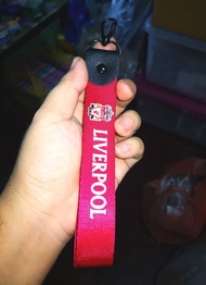 พวงกุญแจ SPORT พวงกุญแจทีมฟุตบอล ลิเวอร์พลู พวงกุญแจผ้าสกรีน LIVERPOOL สีแดง