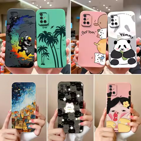 For Samsung Galaxy A51 A71 A31 Phone Case Cartoon Full Protection Cases For Samsung A 51 71 31 Soft 