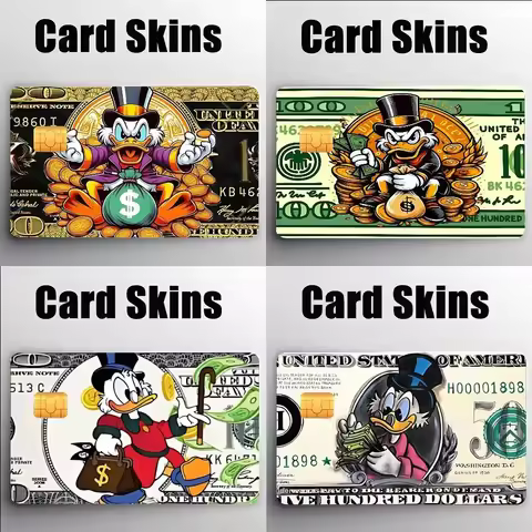 American Duck Credit Debit Card Film Skin Sticker Credit Card Skin Stickers For Bank Card Bus Metro 