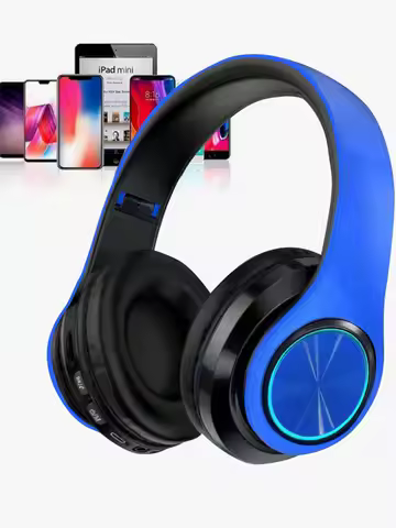 B39 wireless gaming Bluetooth headphones, over-ear Bluetooth headphones, long battery life and low l