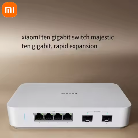 Xiaomi Mi 10 Gigabit Ethernet Switch 10000Mbps Network Switches VLAN Ethernet Splitter Lan Router 4 