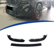 2023-2025 BMW XM G09 Front Splitter - 3-Piece ABS Black Warrior Style