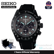 [Official Warranty] Seiko SSC923P1 Men's Prospex Black Series Night Vision Speedtimer Solar Leather Strap Watch