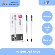 Deli Gel Pen A426 0.5mm Deli Black Ink Ballpoint Pen