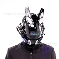 LIBRA Halloween mask - Black Cyberpunk Robot Mask