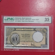 uang kuno 1000 gajah 1957 pmg 35