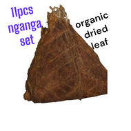 nganga set organic dried leaf 10+1pc