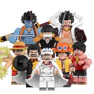 Hot-selling WM6194 One Piece Straw Hat Pirates Monkey D Luffy Cap Zoro Assembled Building Blocks Min