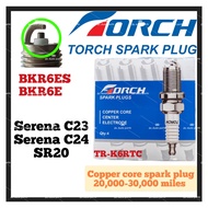 ORIGINAL TORCH COPPER CORE SPARK PLUG NISSAN SERENA C23 C24 SR20 SPECTRA GETZ CITRA BKR6ES BKR6E
