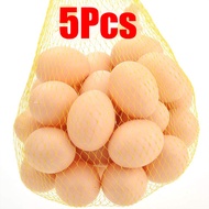 5Pcs Plastic Fake Eggs for DIY Easter Eggs Painting and Realistic Egg