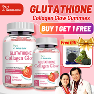 NATURE GLOW Glutathione Collagen Glow Gummies Anti-Aging Whitening Skin Collagen Gummies Glutathione Capsule Glutathione Collagen Gummies Vitamin