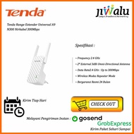 Tenda Range Extender Universal A9 N300 Wireless 300Mbps