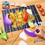 Kids arts and Crafts BBQ Art drawing DIY kit