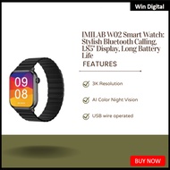 [SG STOCK]IMILAB W02 Smart Watch Men Women Smart Watch 1.85 Inch Bluetooth Call Sports Fitness Track