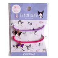 日本版 Kuromi 束髮帶 2pcs 可羅米束髮帶 (Purple) 橡皮筋扎辮髮繩髮飾頭飾 平行進口