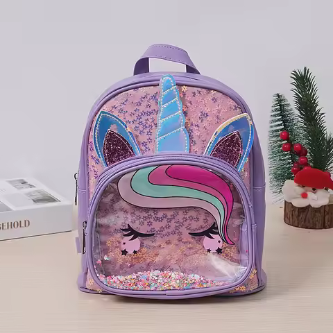 Sequin Unicorn Backpack for Girl Kid Preschool Elementary Bookbag for Elementary Toddler Unicorn Sch