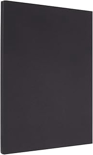 SOFPLATE 50Pcs 8.3" x 11.7" Black Cardstock A4 Card Stock Paper 65 Lb Colored Blank Heavy Rectangle 