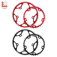 [Lovoski] Road Bike Chainring, Round Chainring, Aluminum Alloy 130BCD 39-53T, for
