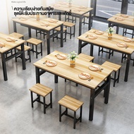 ชุดโต๊ะกินข้าว พร้อมเก้าอี้ 4 ที่นั่ง โครงเหล็ก 120x60x75 cm ท็อปไม้ MDF เคลือบเมลามีน ลายไม้ โต๊ะ โต๊ะไม้ โต๊ะกินข้าว โต๊ะอาหาร โต๊ะกินข้าว4คน ชุดโต๊ะอาหาร เก้าอี้กินข้าว โต๊ะมินิมอล เก้าอี้ไม
