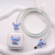 5Pcs/set Cute Cartoon Charging Data Cable Protector Case for Apple 40W Charger Protective Shell Char