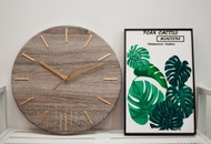 木紋時鐘-靜音時鐘-WE CAN HOUSE-禮物/居家/新居/掛鐘/裝飾/木質